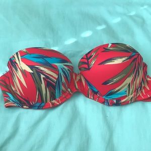 PINK Victoria’s Secret Strapless Push-Up Bra 32c